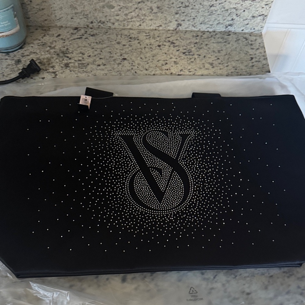 Victoria's Secret Black Sparkle Tote